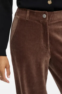 Vila Pantalón largo de pana Marr&oacute;n Best