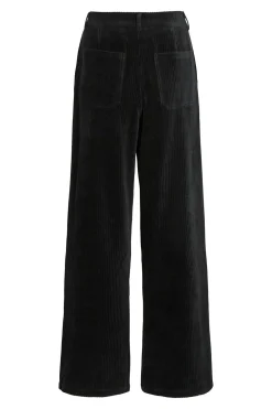 Vila Pantalón largo de pana Negro Sale