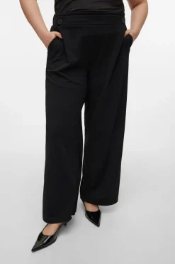 Vero Moda Curve Pantalón largo de pata ancha Curve Negro Best