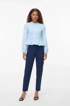 Vero Moda Pantalón largo de vestir Azul marino Hot