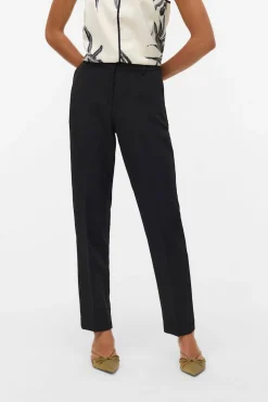 Vero Moda Pantalón largo de vestir Negro Discount