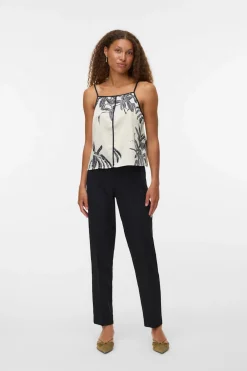 Vero Moda Pantalón largo de vestir Negro Sale