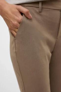 Vero Moda Pantalón largo de vestir Marr&oacute;n Online