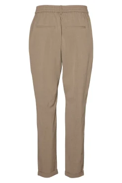 Vero Moda Pantalón largo de vestir Marr&oacute;n Hot