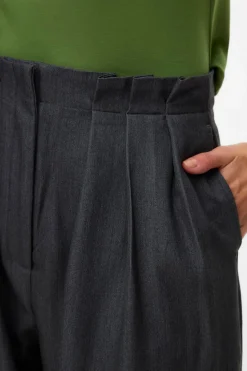 Vero Moda Pantalón largo de vestir Gris oscuro