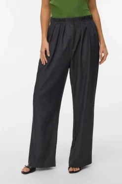 Vero Moda Pantalón largo de vestir Gris oscuro
