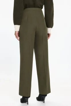 Vero Moda Pantalón largo detalle botones Verde Best