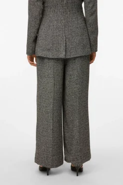 Vero Moda Pantalón largo efecto jaspeado Gris Outlet