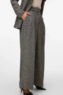 Vero Moda Pantalón largo efecto jaspeado Gris Outlet