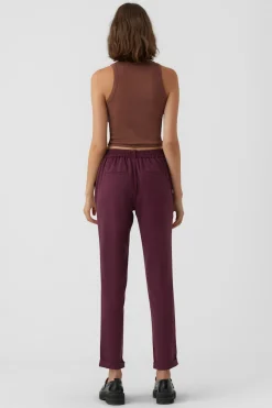 Vero Moda Pantalón largo recto Morado Clearance