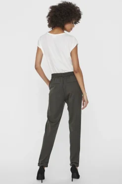 Vero Moda Pantalón largo recto Gris oscuro