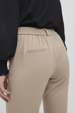 Vero Moda Pantalón largo recto de mujer Marr&oacute;n Best