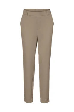 Vero Moda Pantalón largo recto de mujer Marr&oacute;n New