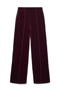 Vero Moda Pantalón largo terciopelo Morado New