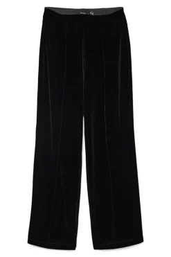 Vero Moda Pantalón largo terciopelo Negro Clearance