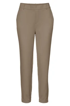 Vero Moda Pantalón liso con cintura normal Marr&oacute;n Best