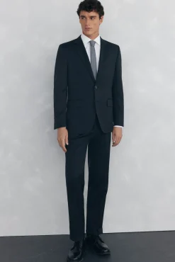 Pedro del Hierro Pantalón liso tailored bi-stretch Gris Hot