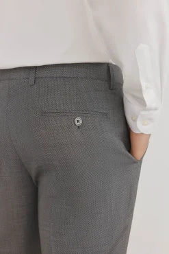 Pedro del Hierro Pantalón ojo de perdiz bi-stretch slim fit Gris Outlet