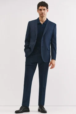 Cortefiel Pantalón ojo de perdiz coolmax Azul