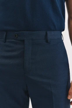 Cortefiel Pantalón ojo de perdiz coolmax Azul