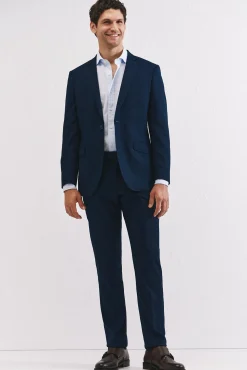 Cortefiel Pantalón ojo de perdiz serie XXI Azul oscuro Outlet