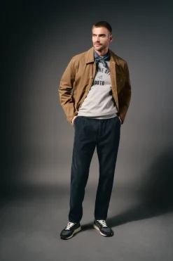 OOTO Pantalón pana con gomas Azul oscuro Best