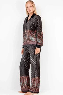 Gisela Pantalón pijama terciopelo blanco