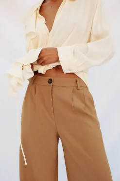 Cortefiel Pantalón pinzas Beige Online