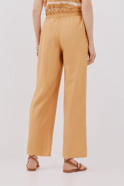 Cortefiel Pantalón pinzas con cinturón Arena