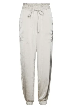 Vero Moda Pantalón pitillo efecto satinado Beige Discount