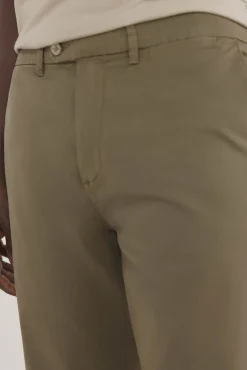 Pedro del Hierro Pantalón premium chino ligero slim fit Verde Sale