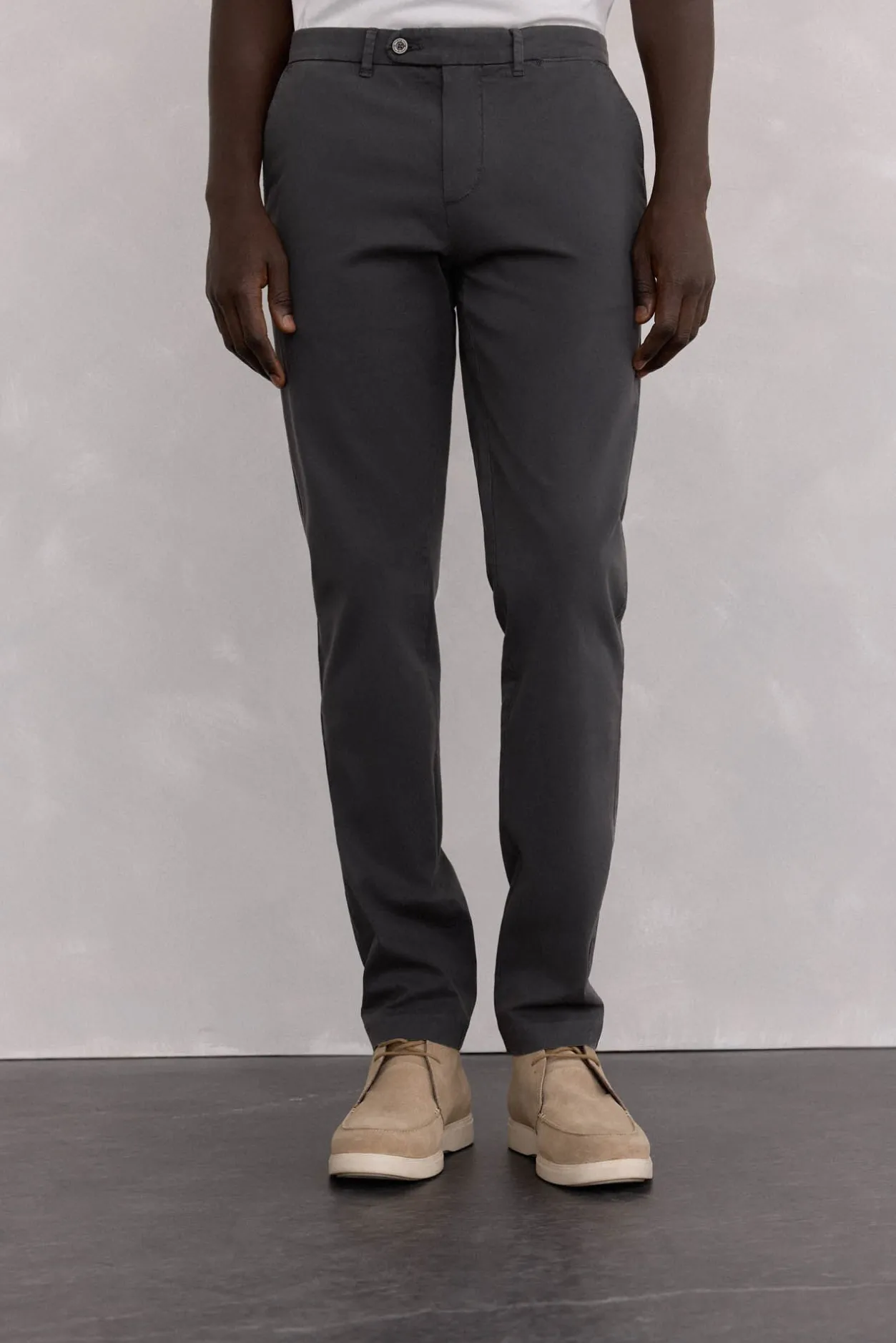 Pedro del Hierro Pantalón premium chino slim fit Gris Best