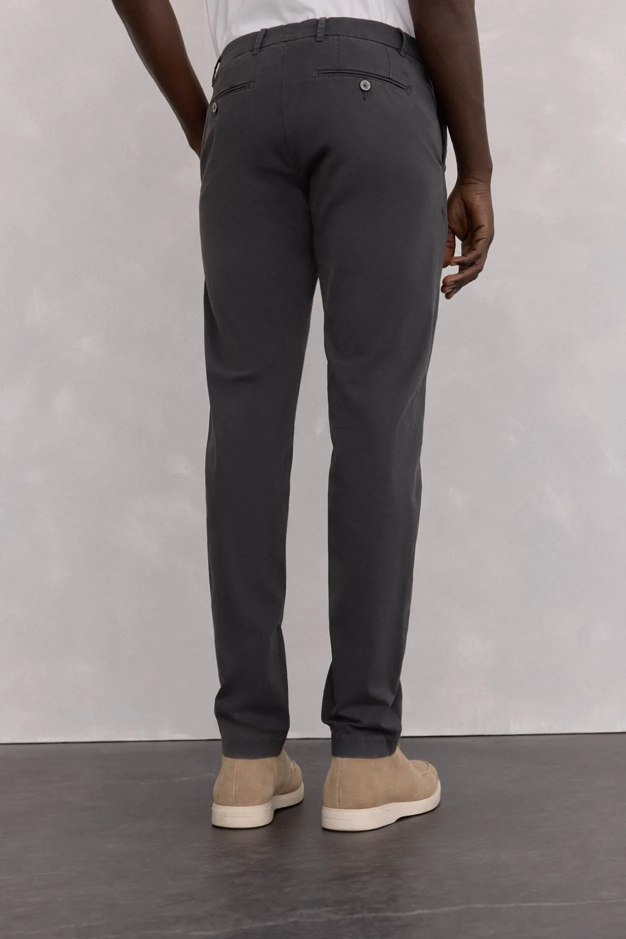 Pedro del Hierro Pantalón premium chino slim fit Gris Best