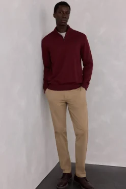 Pedro del Hierro Pantalón premium chino slim fit Beige