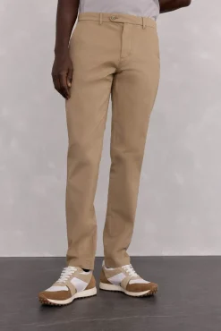 Pedro del Hierro Pantalón premium chino slim fit Beige