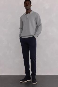 Pedro del Hierro Pantalón premium chino slim fit Azul