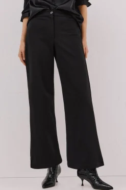 Cortefiel Pantalón punto roma espiga Negro New