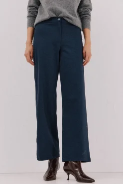 Cortefiel Pantalón punto roma espiga Estampado azul Hot