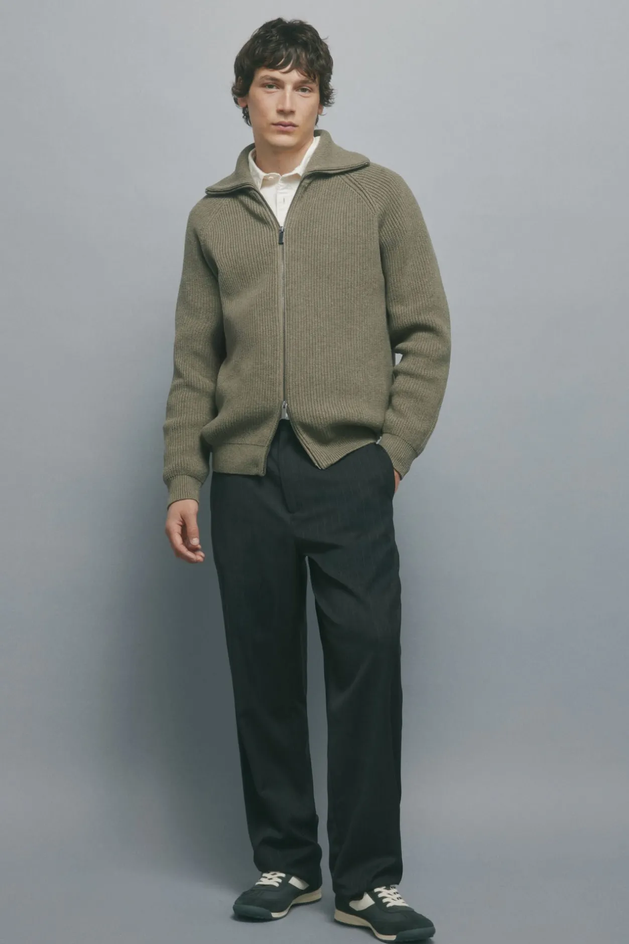 Springfield Pantalón rayas straight fit gris Discount