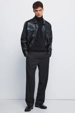 Springfield Pantalón rayas straight fit gris Discount