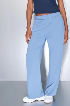 Dash and Stars Pantalón recto ancho medio azul Hot