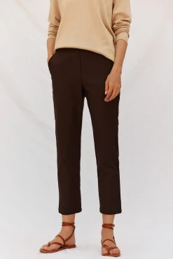 Cortefiel Pantalón recto con goma en la espalda Arena Best