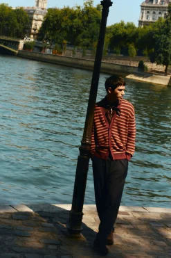 Springfield Pantalón recto pliegues wide straight fit gris Best