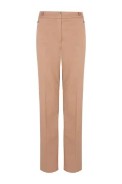 Pedro del Hierro Pantalón recto trabilla Beige Discount