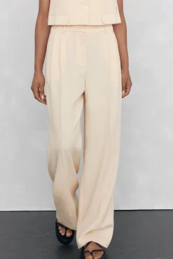 Pedro del Hierro Pantalón recto traje Amarillo