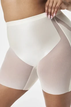 Spanx Pantalón satén y tul moldeador Shaping satin marfil Sale