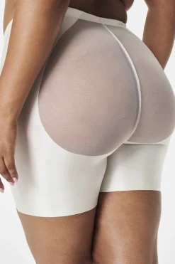 Spanx Pantalón satén y tul moldeador Shaping satin marfil Sale