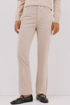 Cortefiel Pantalón sensational velvet Beige