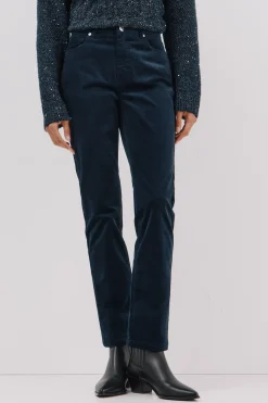 Cortefiel Pantalón sensational velvet Azul marino