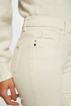 Morgan Pantalón slim talle estándar Marfil
